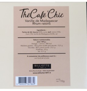Thé Café Chic Vanille de Madagascar Rhum raisin