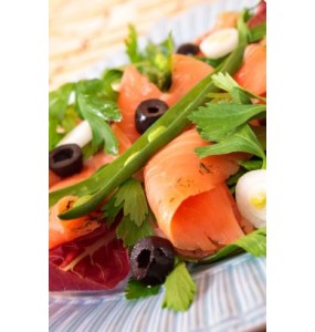 Saumon fumé tranche