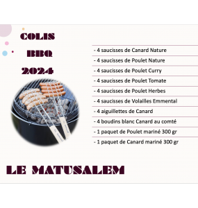 Colis BBQ Le Matusalem 10/12 pers.