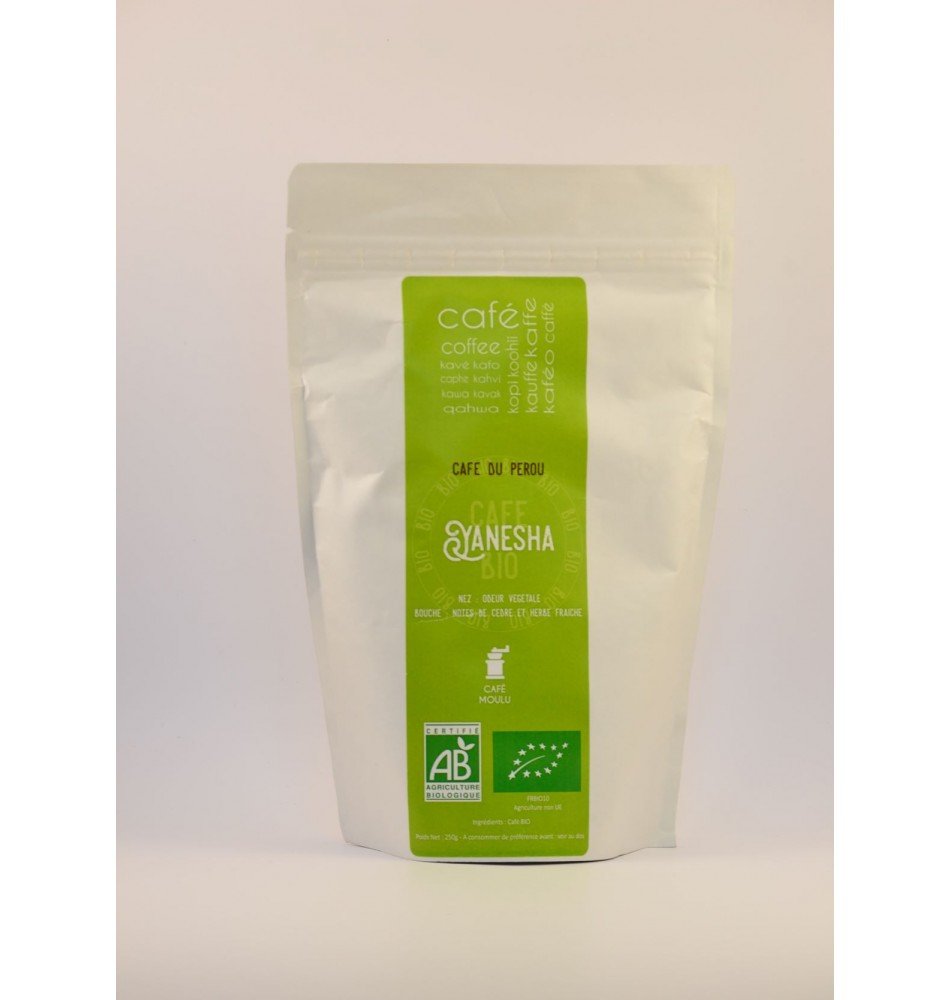 Café moulu BIO Yanesha 250 gr Café moulu BIO Yanesha 250 gr