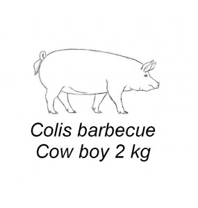 Colis porc Barbecue COW-BOY 2 kg