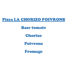Pizza LA CHORIZO POIVRONS